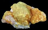 Orpiment With Barite Crystals - Peru #63787-2